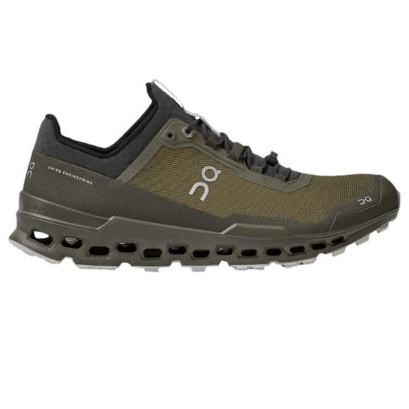 ON CLOUD CLOUDULTRA TRAIL RUNNING SHOES Olive/ Eclipse Men 9.5 - Picture 1 of 3